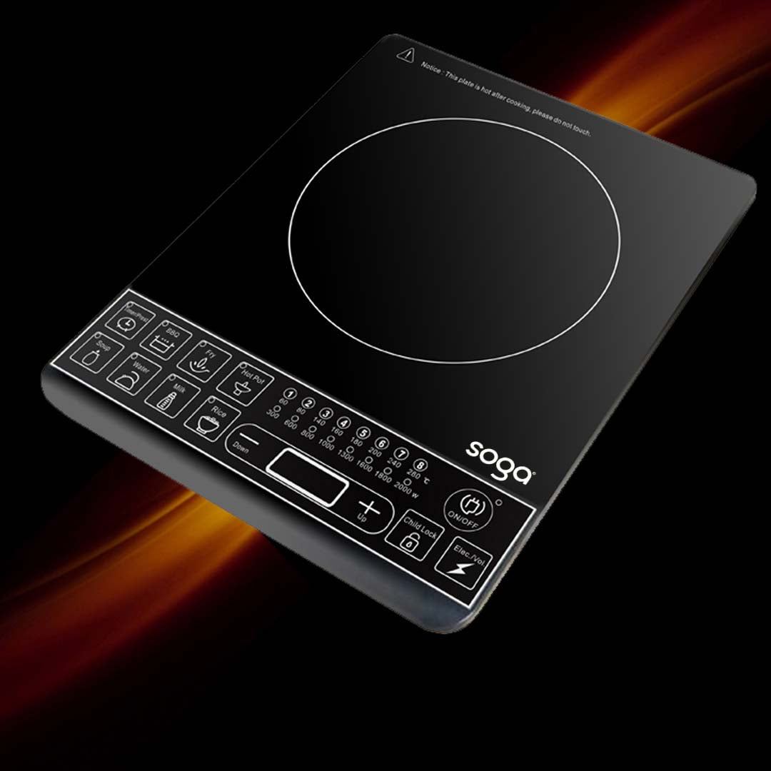 NNEAGS 2X Cooktop Electric Smart Induction Cook Top Portable Kitchen Cooker Cookware