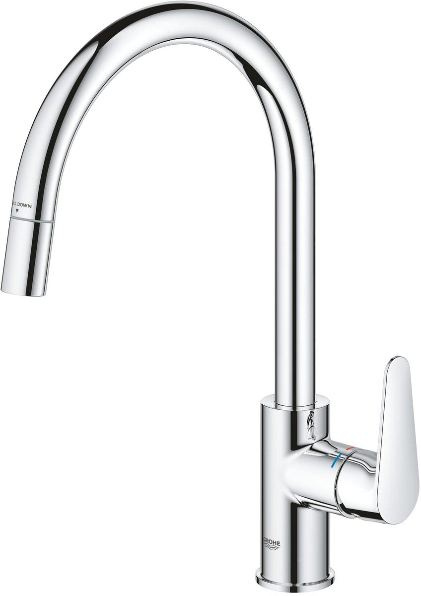Grohe start curve kitchen mixer tap - chrome