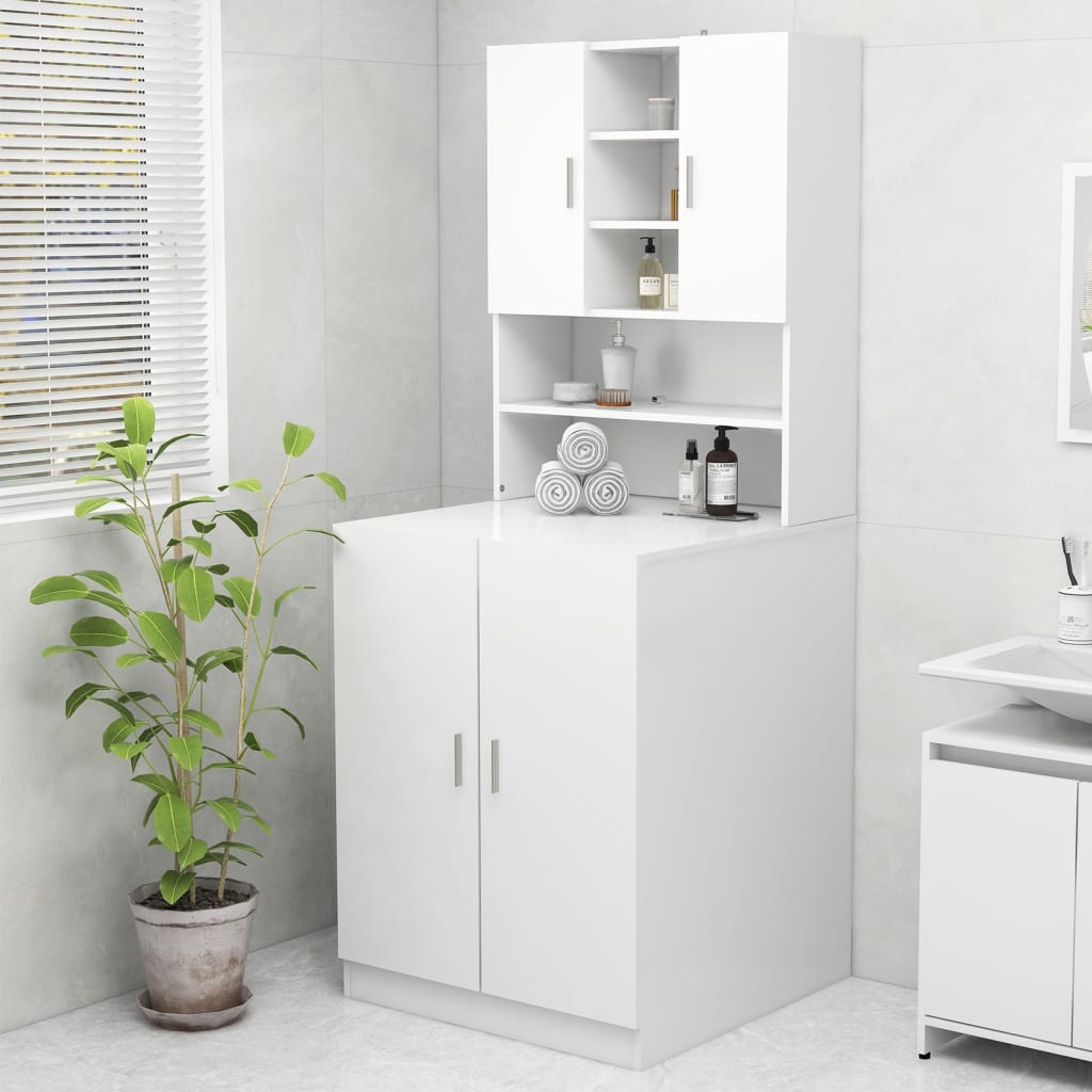 Vidaxl washing machine cabinet 70.5x25.5x90 cm white
