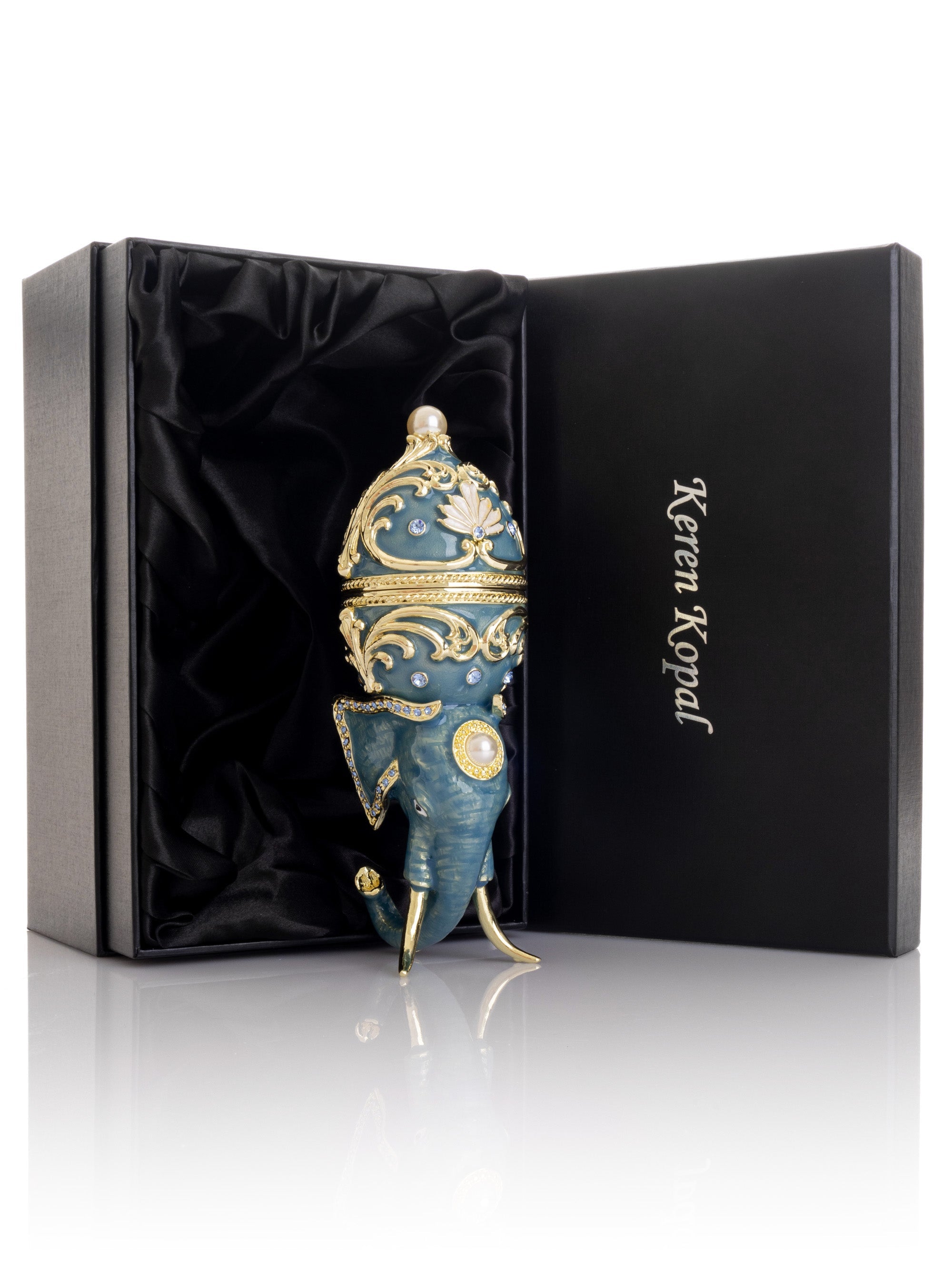 Unique Easter Egg Elephant Pedestal