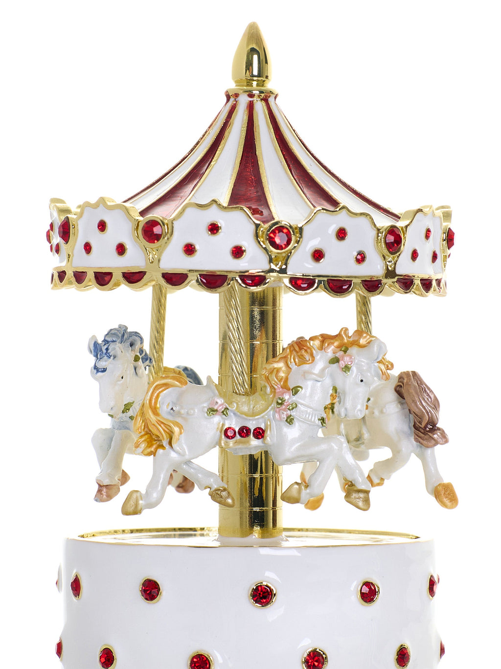 Red Wind up Horse Carousel & trinket Box Limited Edition 1-250