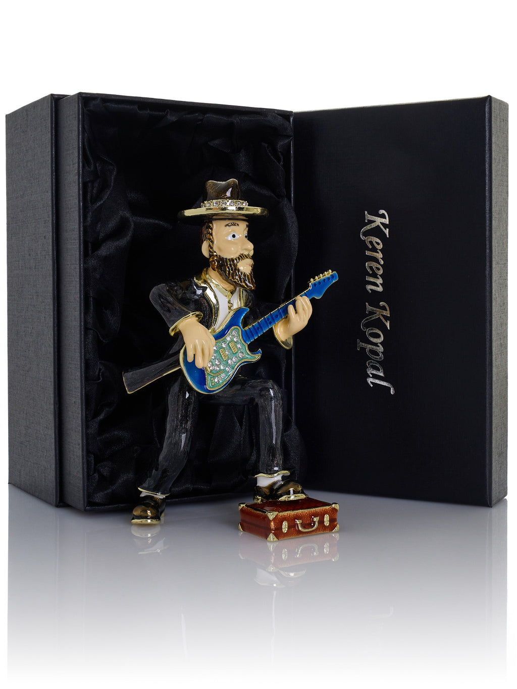 Guitar Music Player Trinket Box
