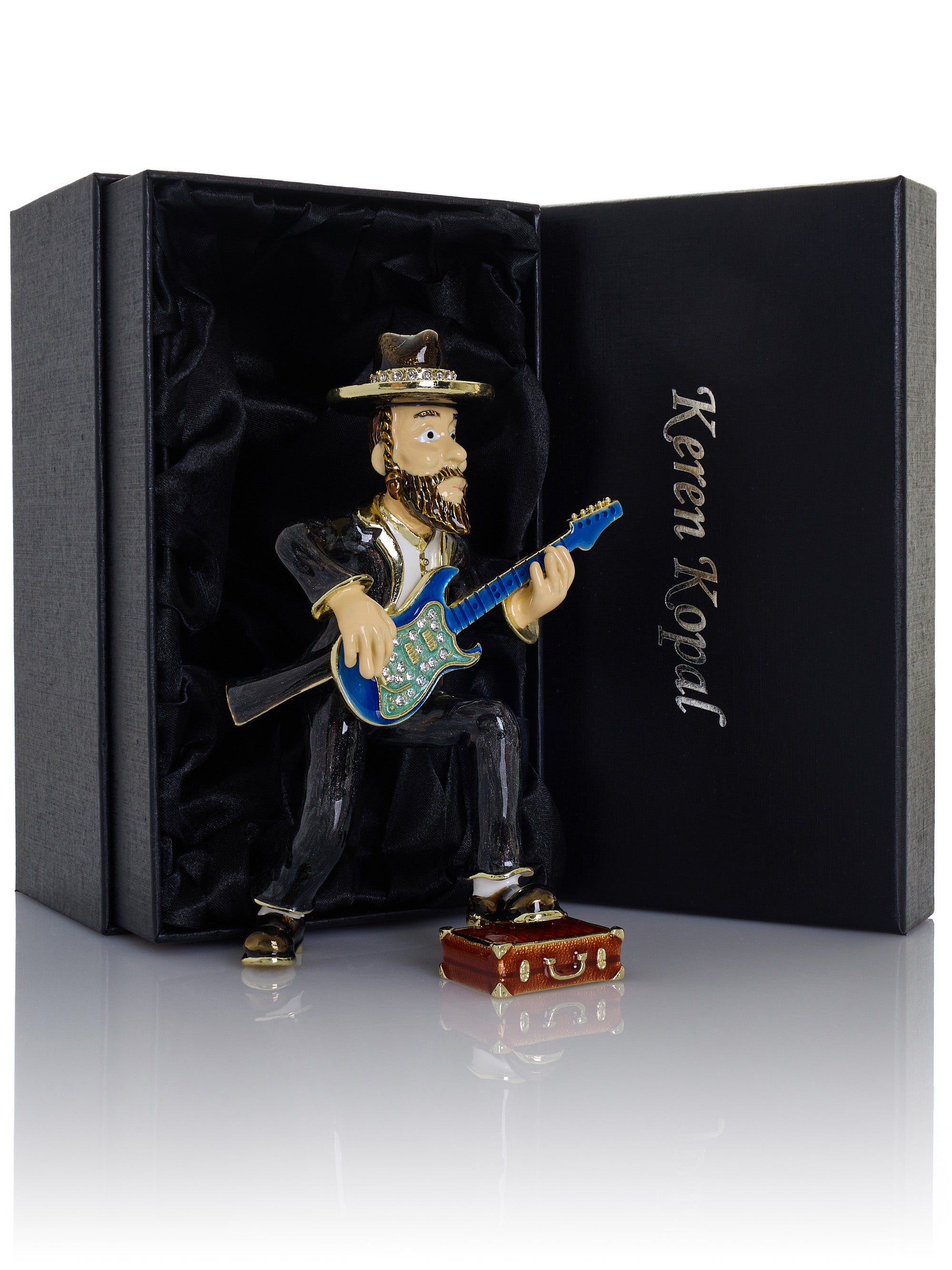 Guitar Music Player Trinket Box