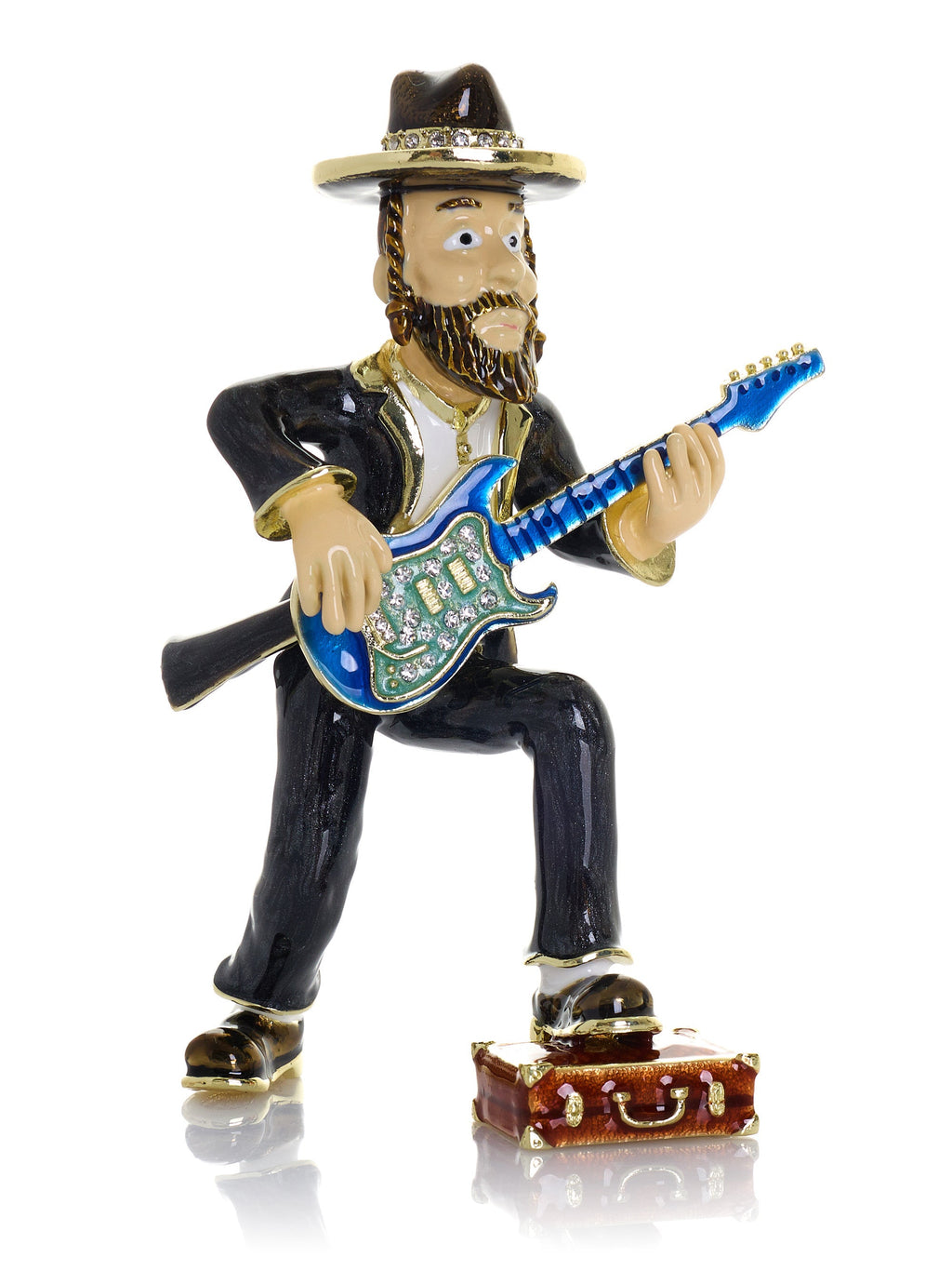 Guitar Music Player Trinket Box