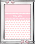 Portafoto con Fiocchetti Rosa