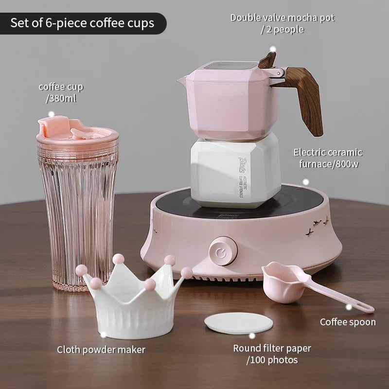 Stainless Double Valve Moka Pot