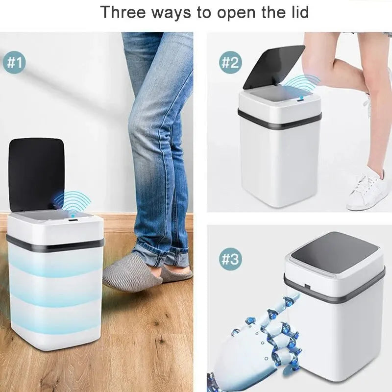 Smart Touch Kitchen Trash Bin 13L