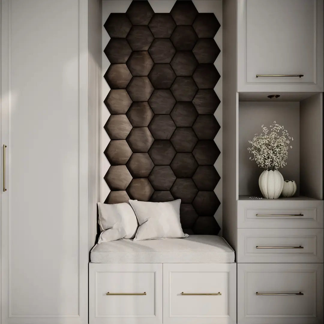 Upholstered Acoustic Wall Panels | Sound Absorbing Hex Tiles