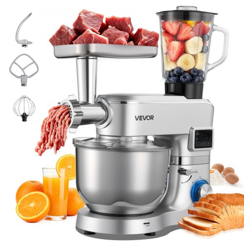 Stand Mixer, 5.7 L Electric Kitchen Mixer, 1500W Dough-Mixer, 6+P