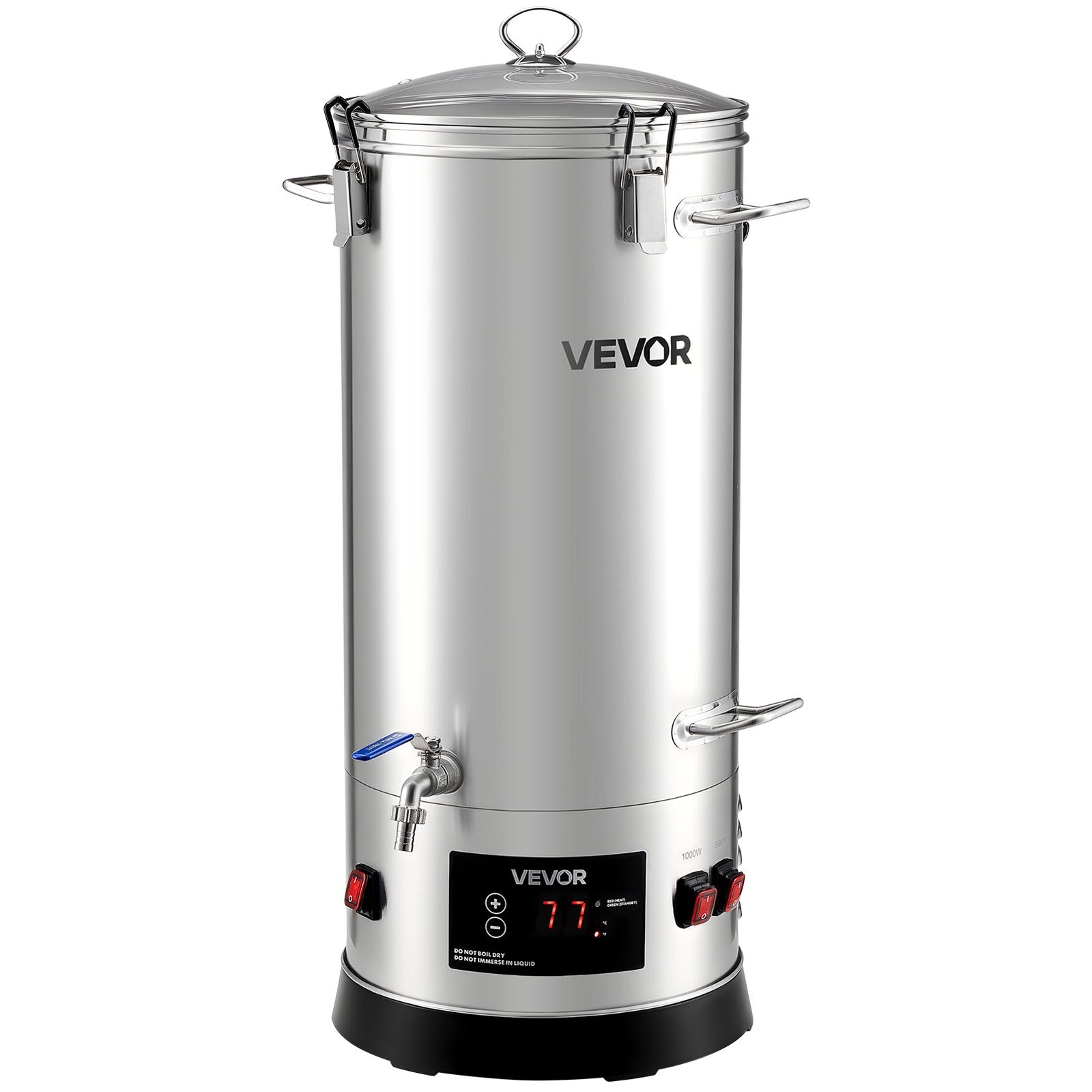 Electric Brewing System, 8 Gal/30L Brewing Pot Home Beer Brewer, 304