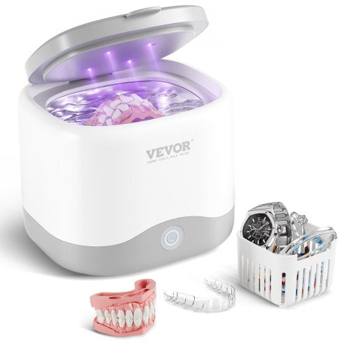 Sonic Cleaner for Dentures, 200ML Retainer Cleaner Machine, 30W