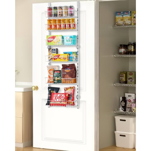 Over the Door Pantry Organizer, 6-Tier Pantry Organization and