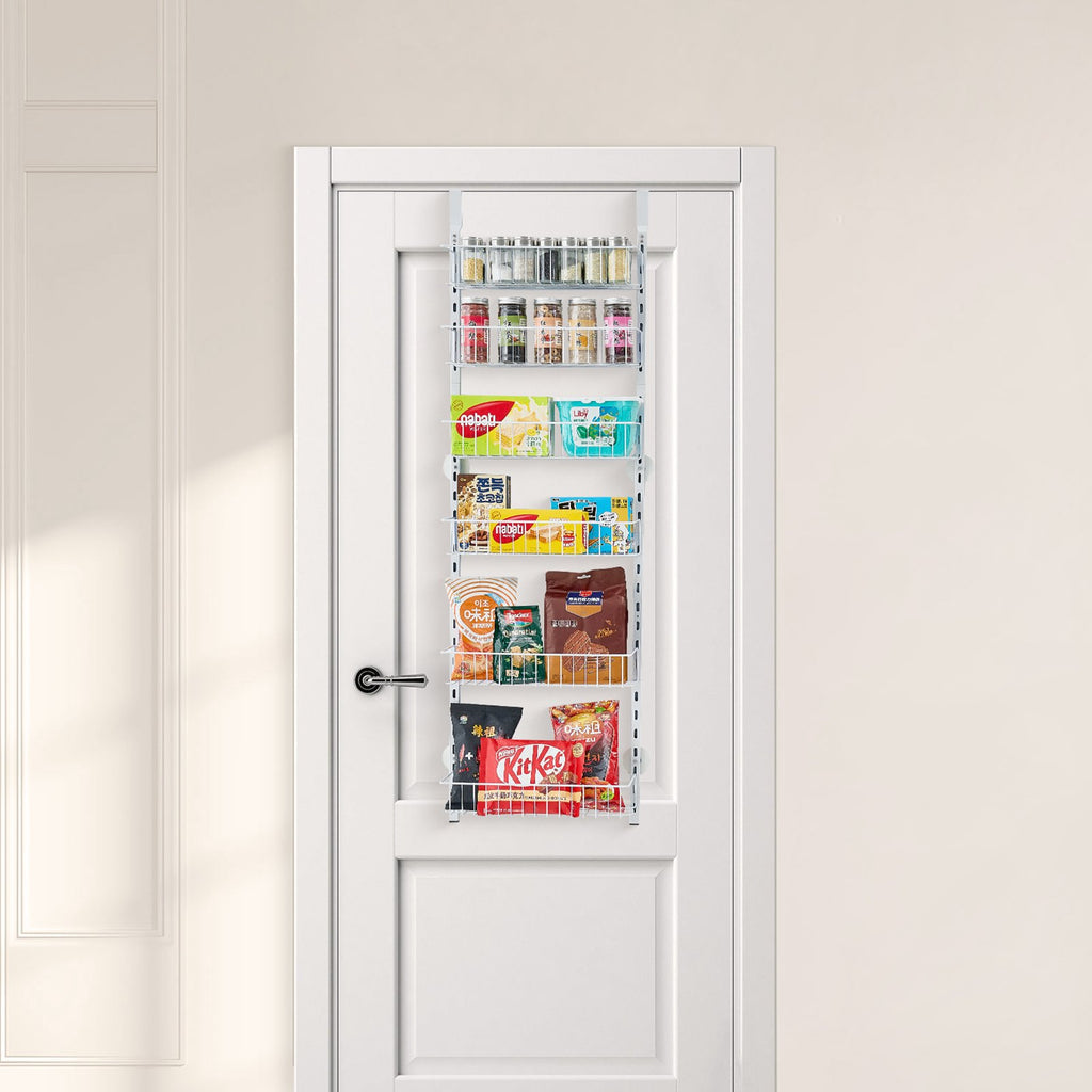 Over the Door Pantry Organizer, 6-Tier Pantry Organization and