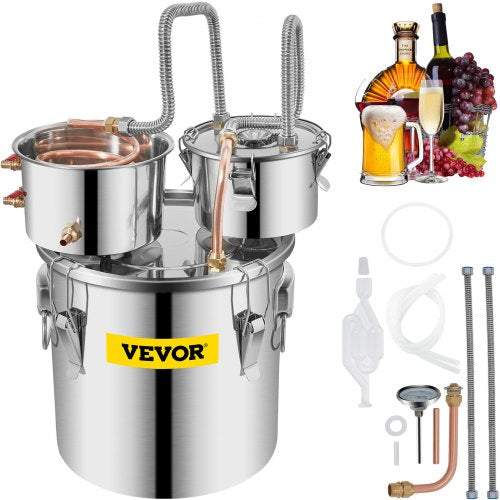 Still Distiller 5Gal 21L Stainless Steel Water Distiller Copper Tube