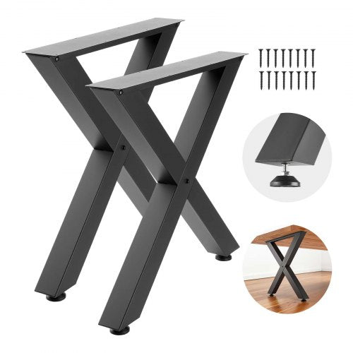Table Legs, 750 x 760 mm (HxW) W Steel Furniture Legs, Modular Design,